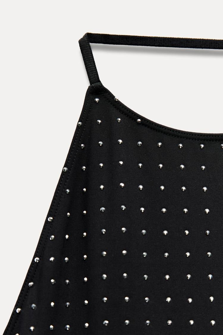 Halter™ | Elegantes Kleid mit Strass
