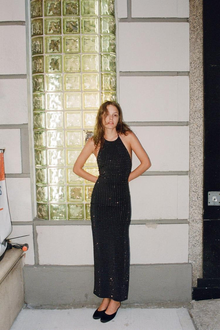 Halter™ | Elegantes Kleid mit Strass