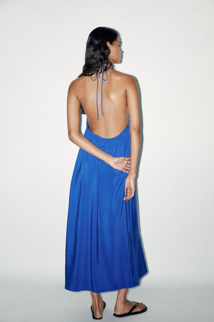 Anika™ | Anmutiges Halter-Midi-Kleid