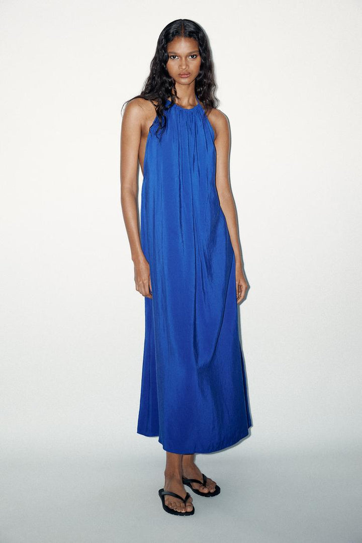 Anika™ | Anmutiges Halter-Midi-Kleid