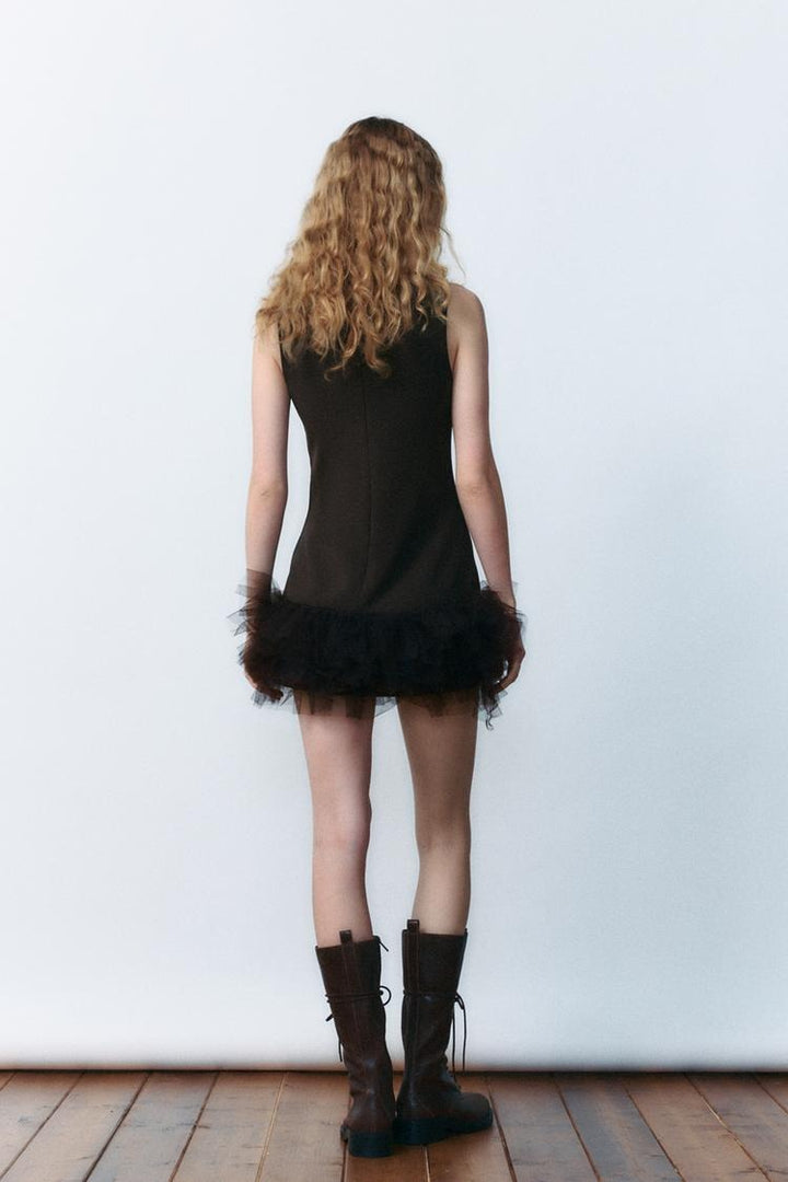 Novara™ | Braunes Tüllkleid