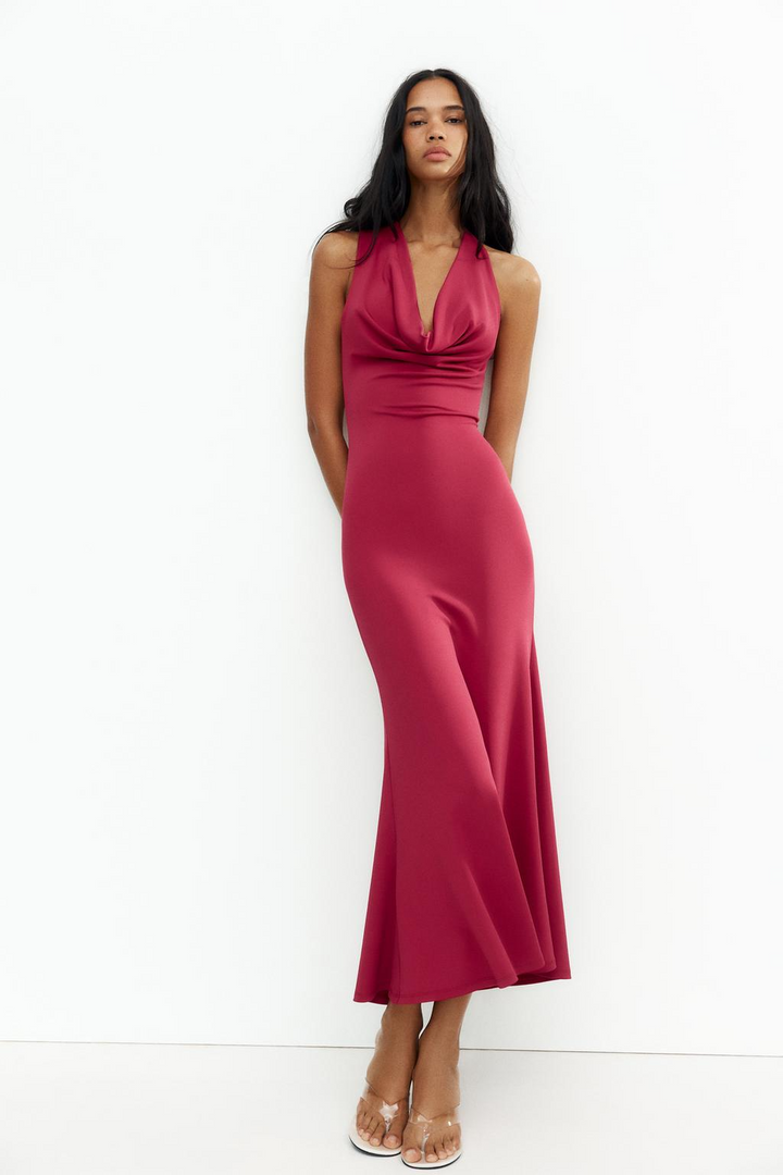 Sevgi™ | Drapiertes Midi-Kleid