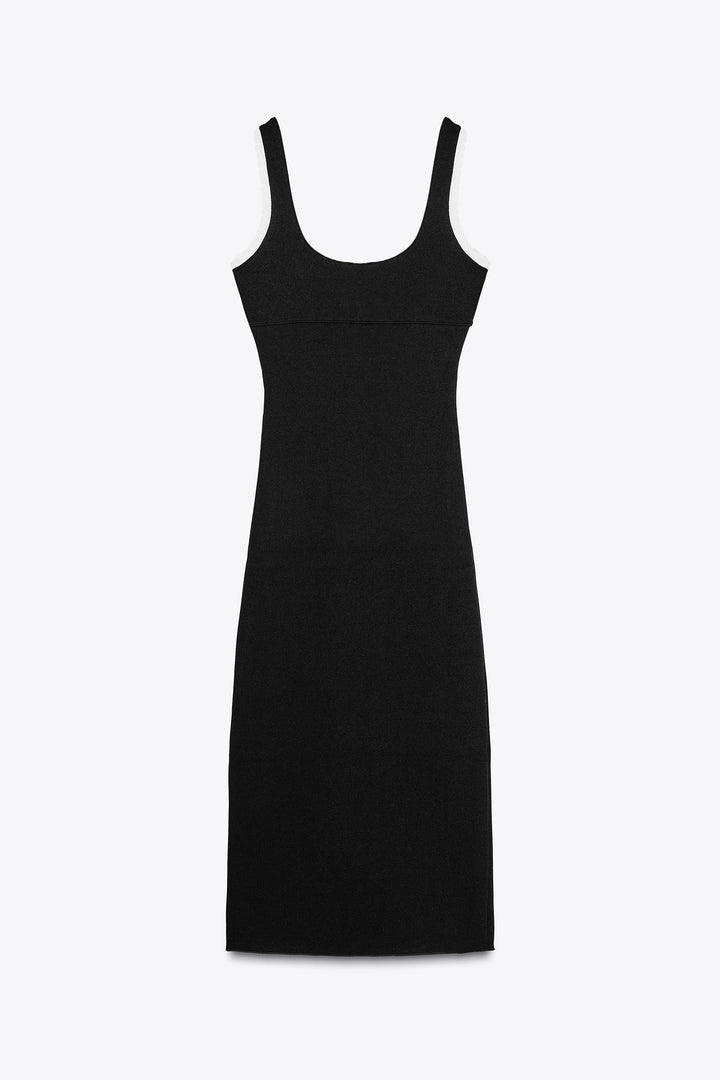 Clara™ | Kontrast Grace Midi Kleid