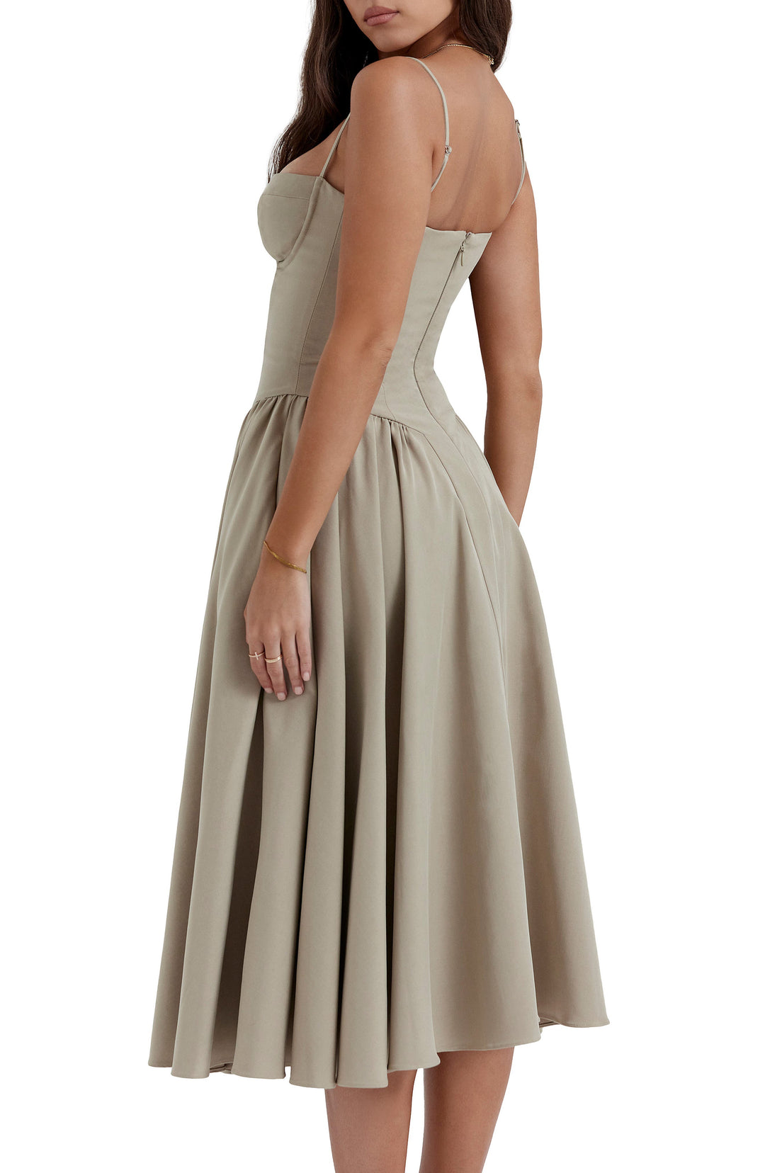 Elara™ | Charm Midi Kleid