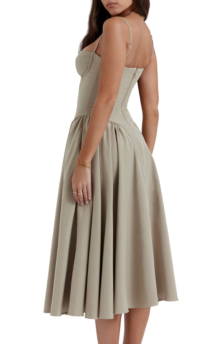 Elara™ | Charm Midi Kleid
