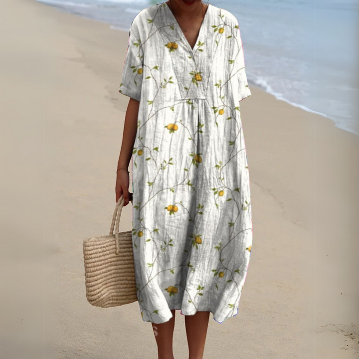 Sorellie™ | Florales Midi-Kleid