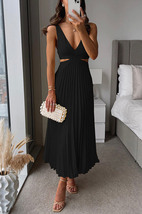 Alina™ | Plissiertes Midikleid