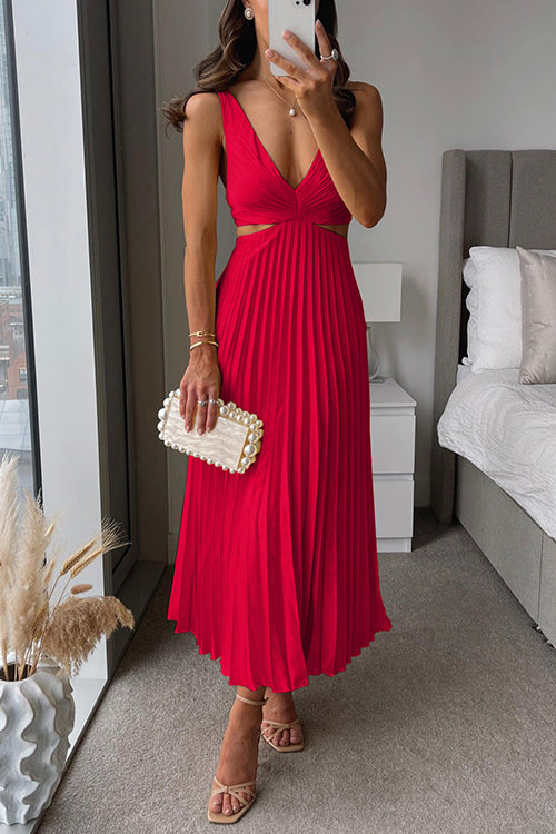Alina™ | Plissiertes Midikleid