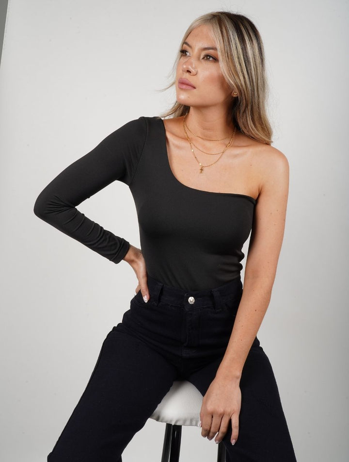 Deravyn™ | Ein-Schulter Bodysuit