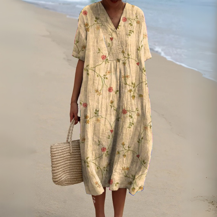 Sorellie™ | Florales Midi-Kleid