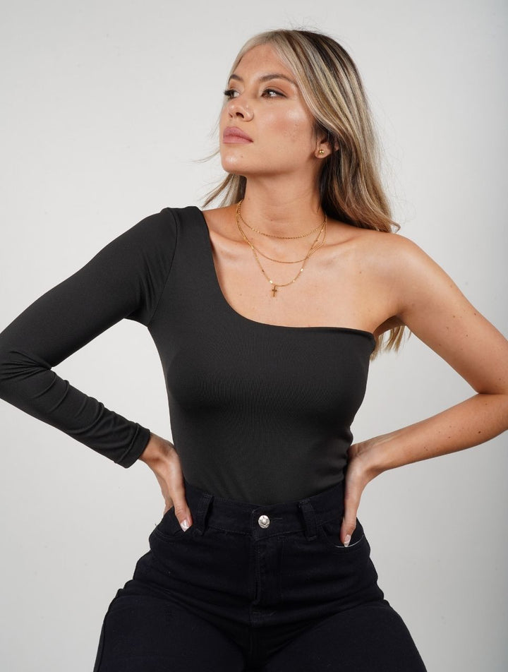 Deravyn™ | Ein-Schulter Bodysuit