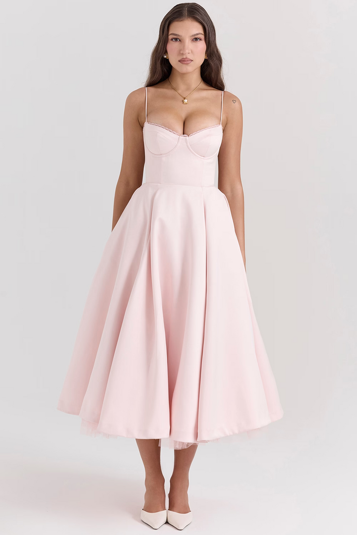Alina™ | Korsett Midi Kleid