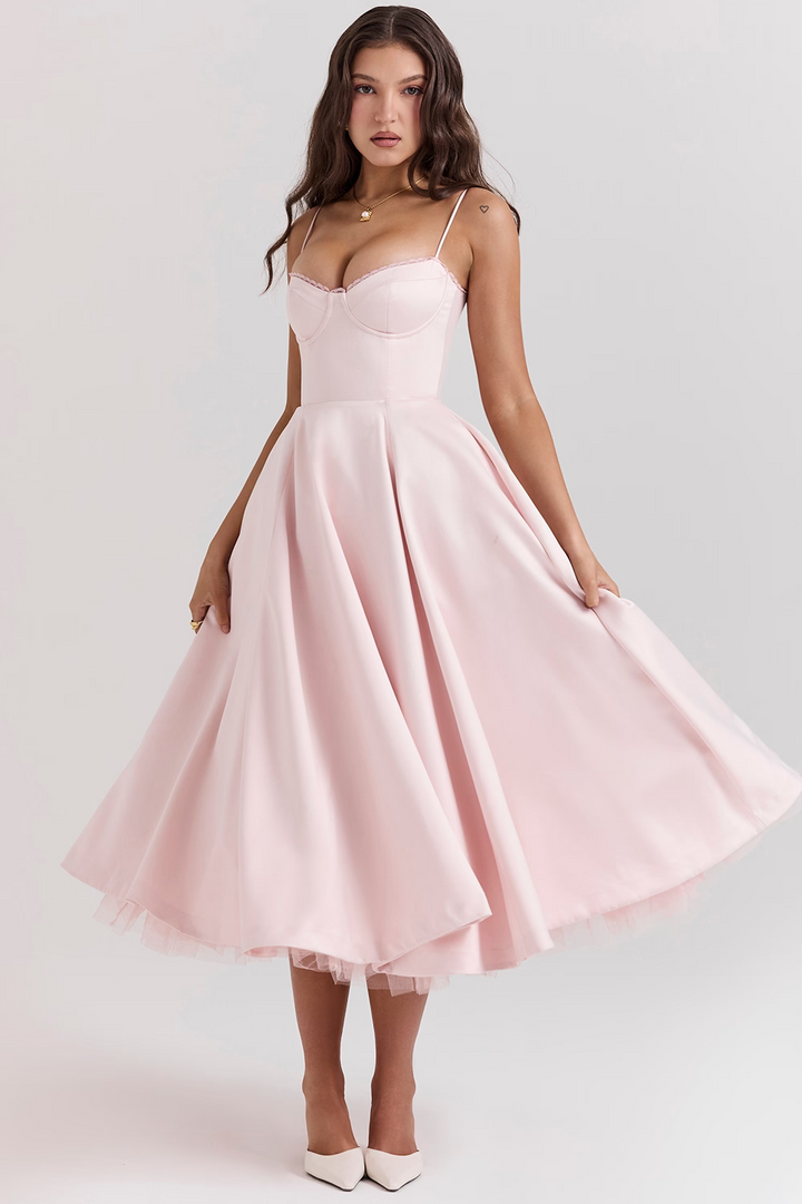 Alina™ | Korsett Midi Kleid