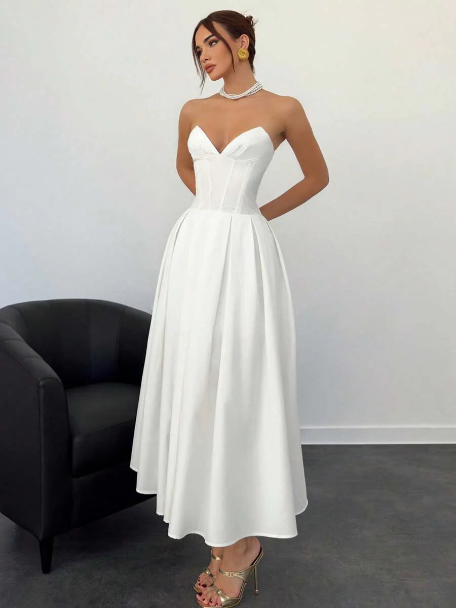 Nina™ | Elegantes Midi-Kleid