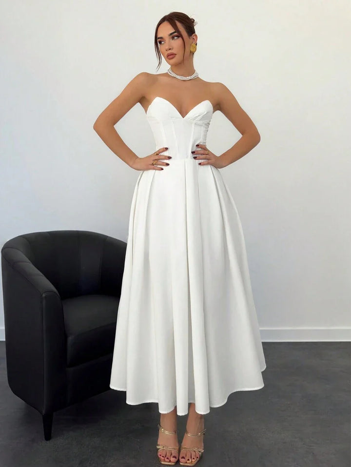 Nina™ | Elegantes Midi-Kleid