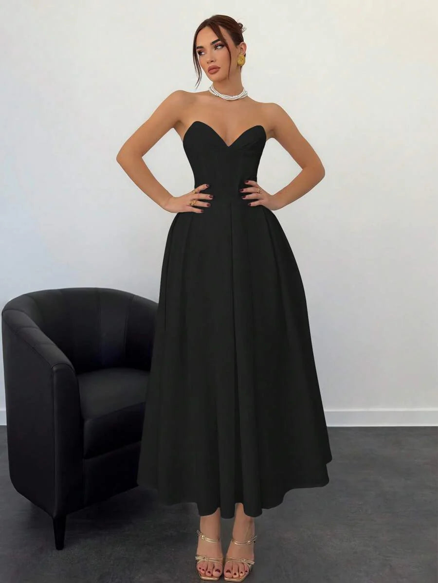 Nina™ | Elegantes Midi-Kleid