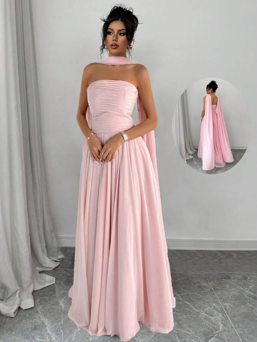 Alessia™ | Sculpted Strapless Maxi-Kleid