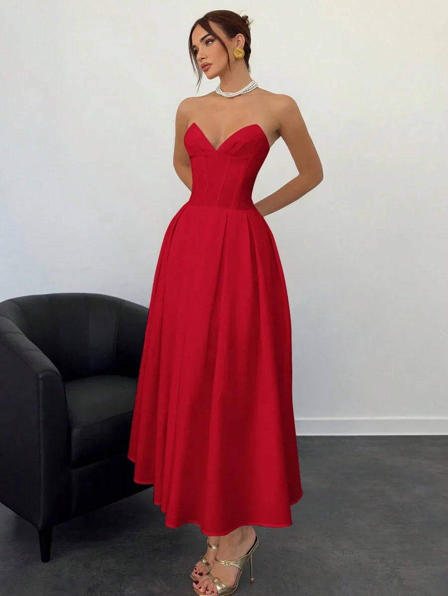 Nina™ | Elegantes Midi-Kleid