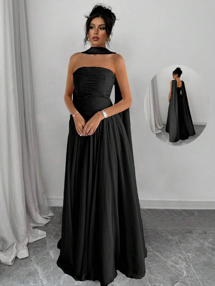 Alessia™ | Sculpted Strapless Maxi-Kleid