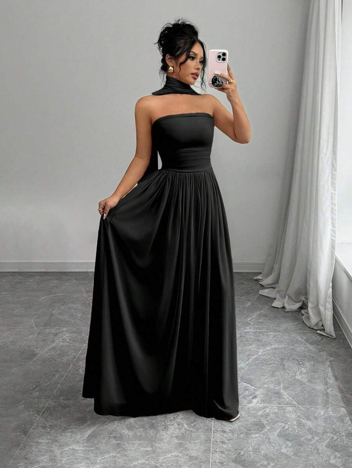 Alessia™ | Sculpted Strapless Maxi-Kleid