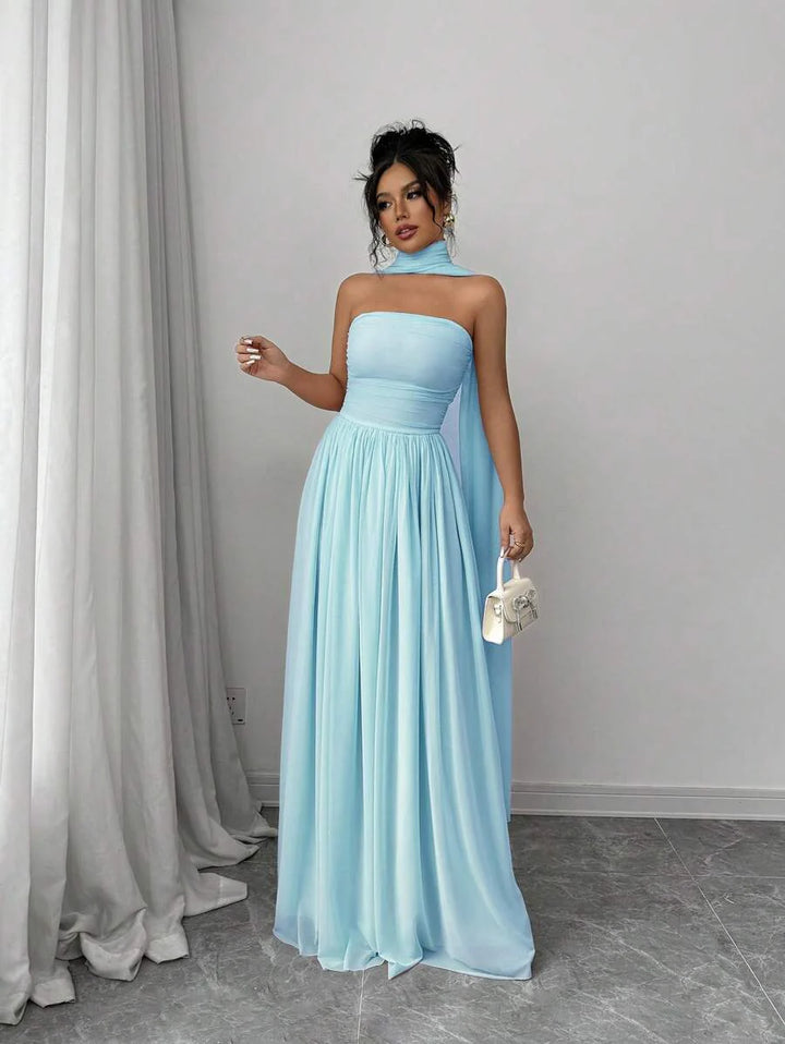 Alessia™ | Sculpted Strapless Maxi-Kleid