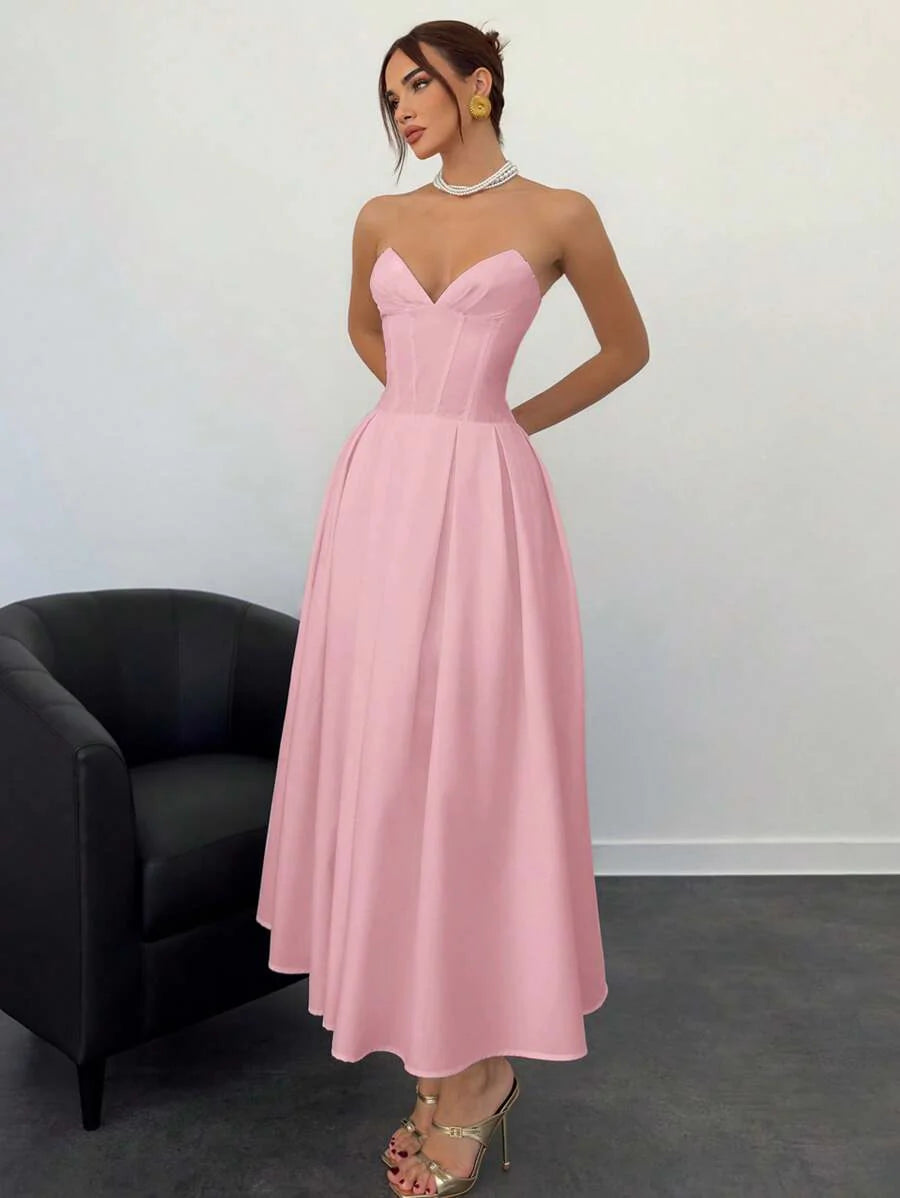 Nina™ | Elegantes Midi-Kleid