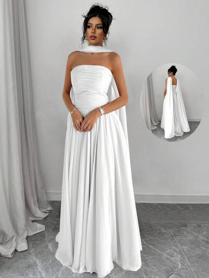 Alessia™ | Sculpted Strapless Maxi-Kleid