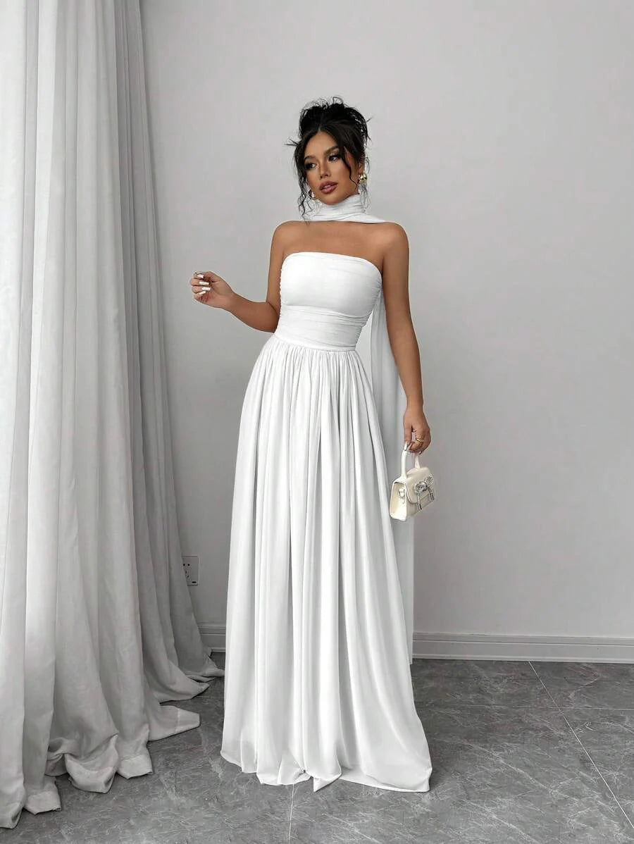 Alessia™ | Sculpted Strapless Maxi-Kleid