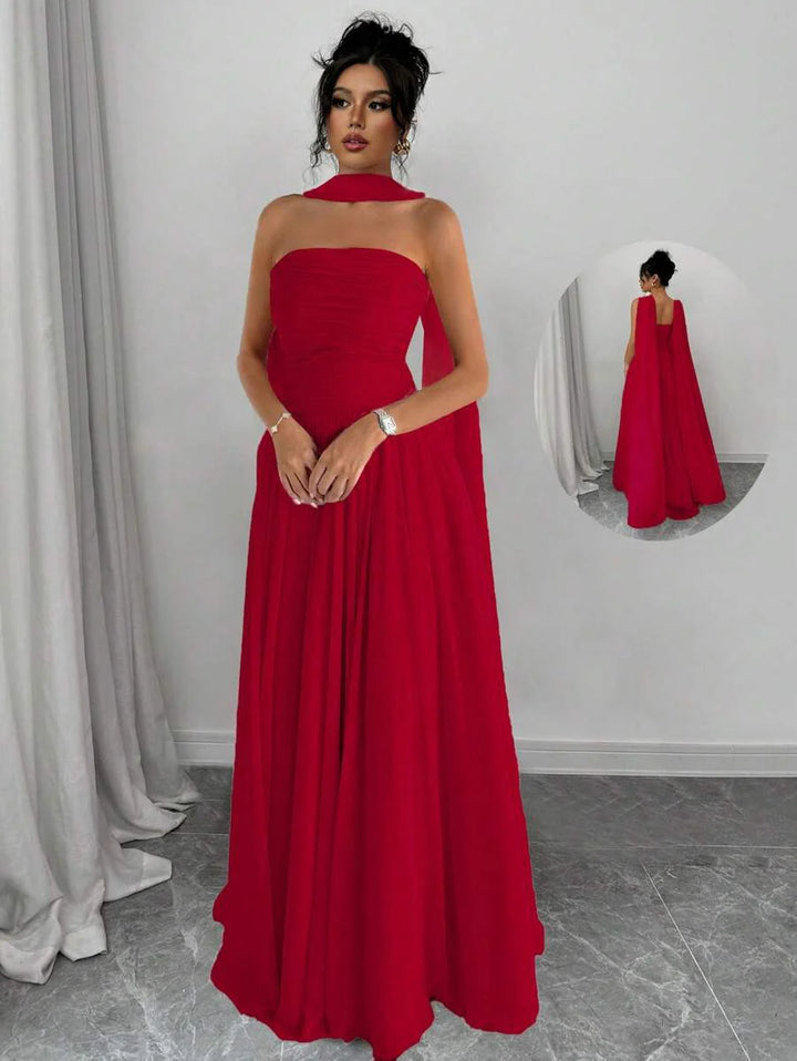 Alessia™ | Sculpted Strapless Maxi-Kleid