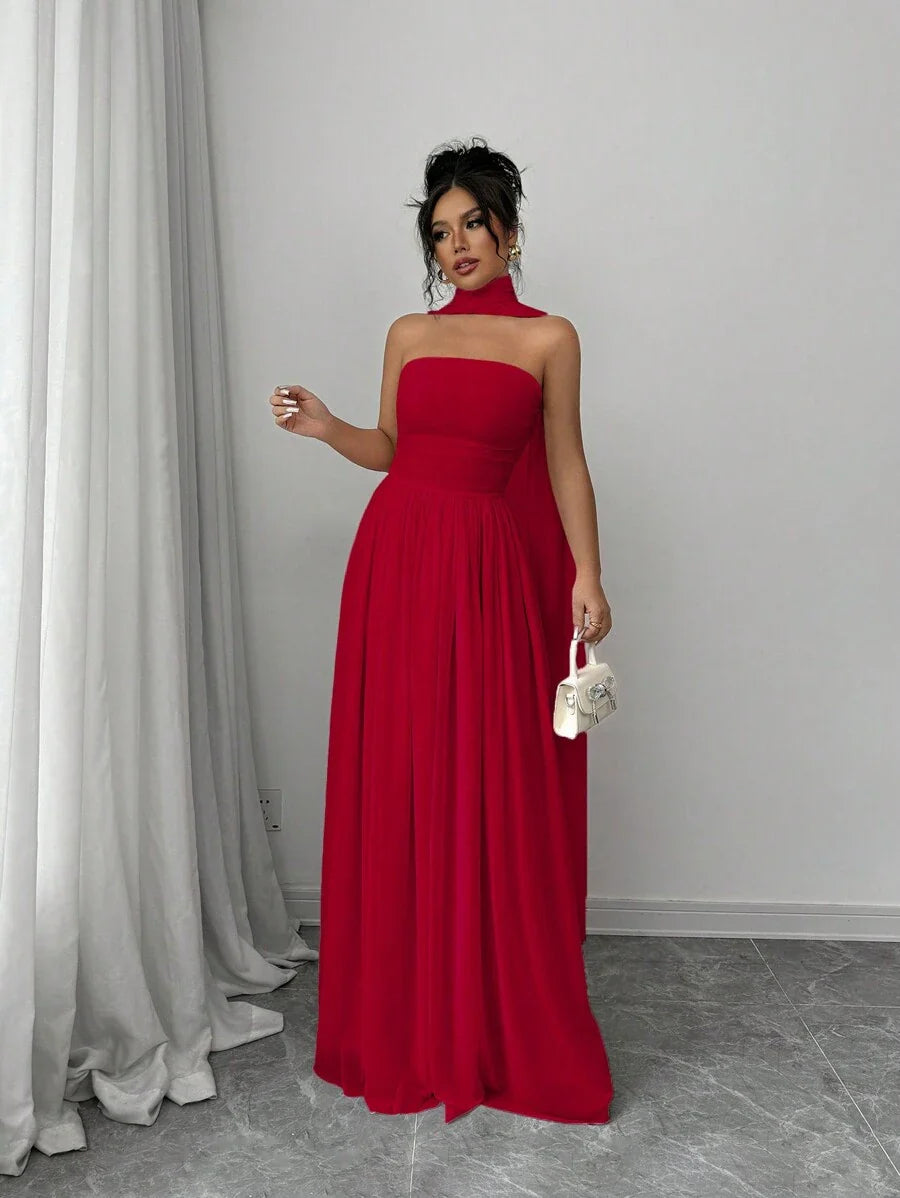 Alessia™ | Sculpted Strapless Maxi-Kleid
