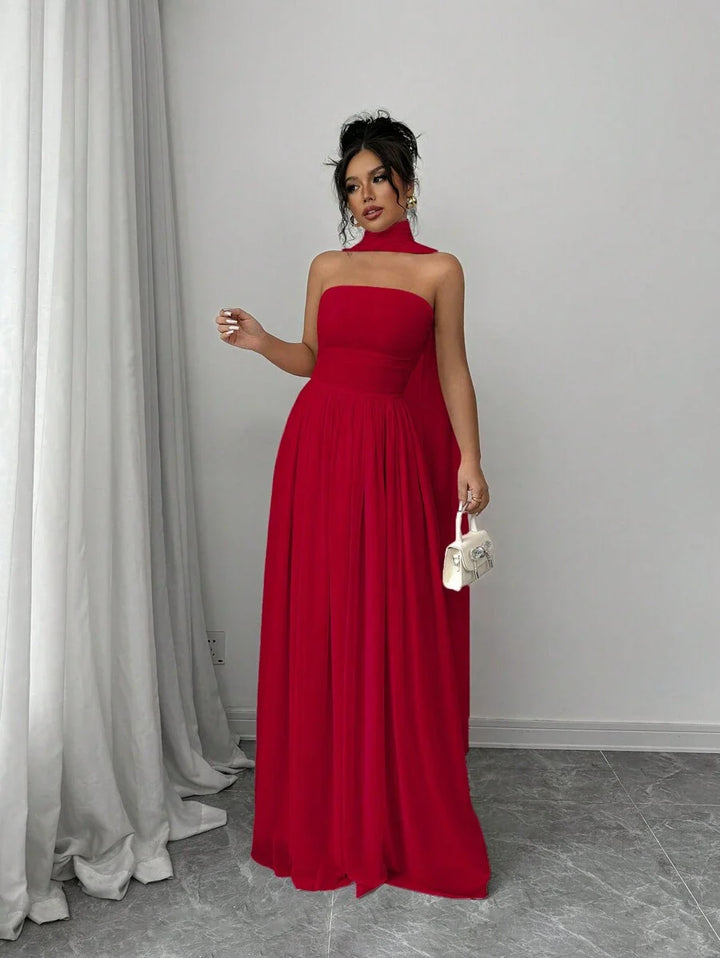 Alessia™ | Sculpted Strapless Maxi-Kleid