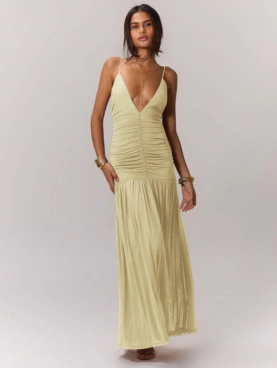 Leonie™ | Raffung Taille Ferienkleid