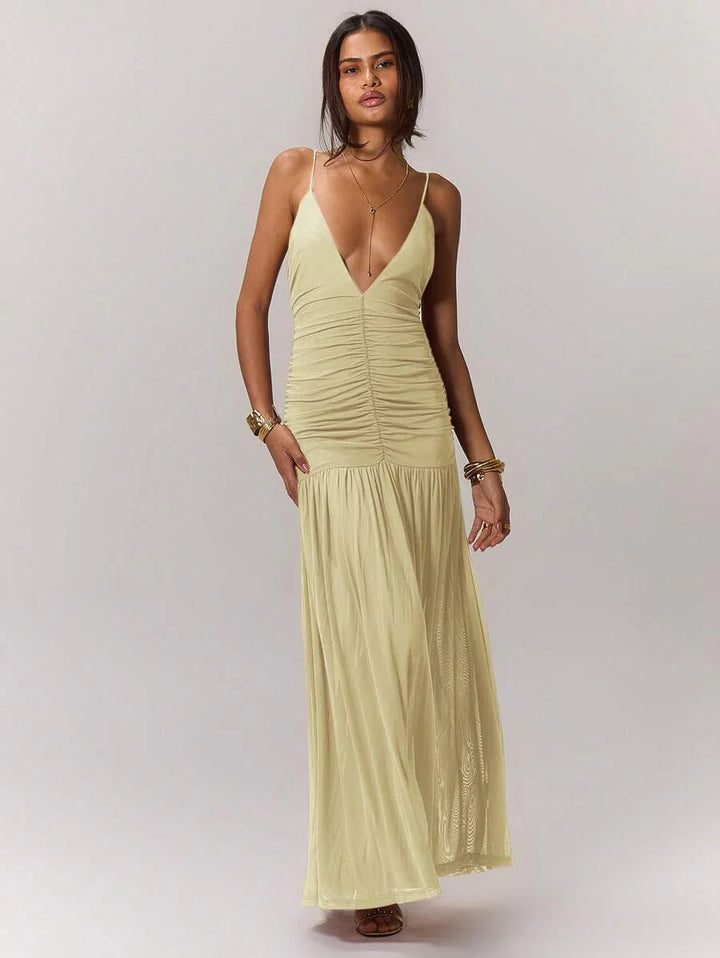 Leonie™ | Raffung Taille Ferienkleid