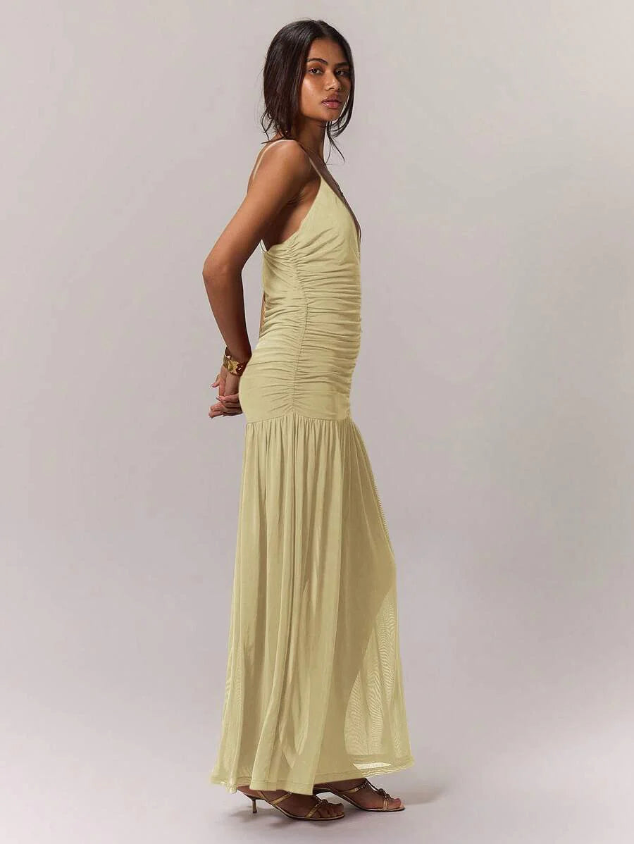 Leonie™ | Raffung Taille Ferienkleid