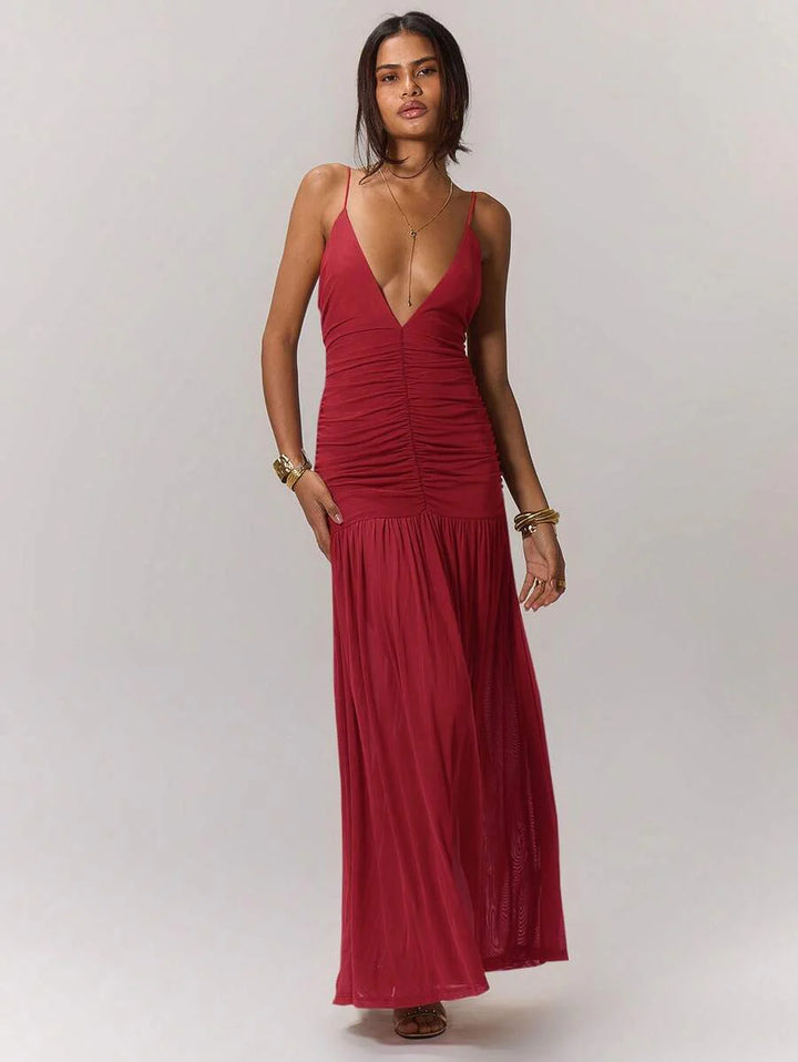 Leonie™ | Raffung Taille Ferienkleid