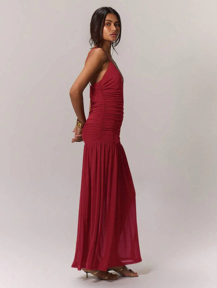 Leonie™ | Raffung Taille Ferienkleid