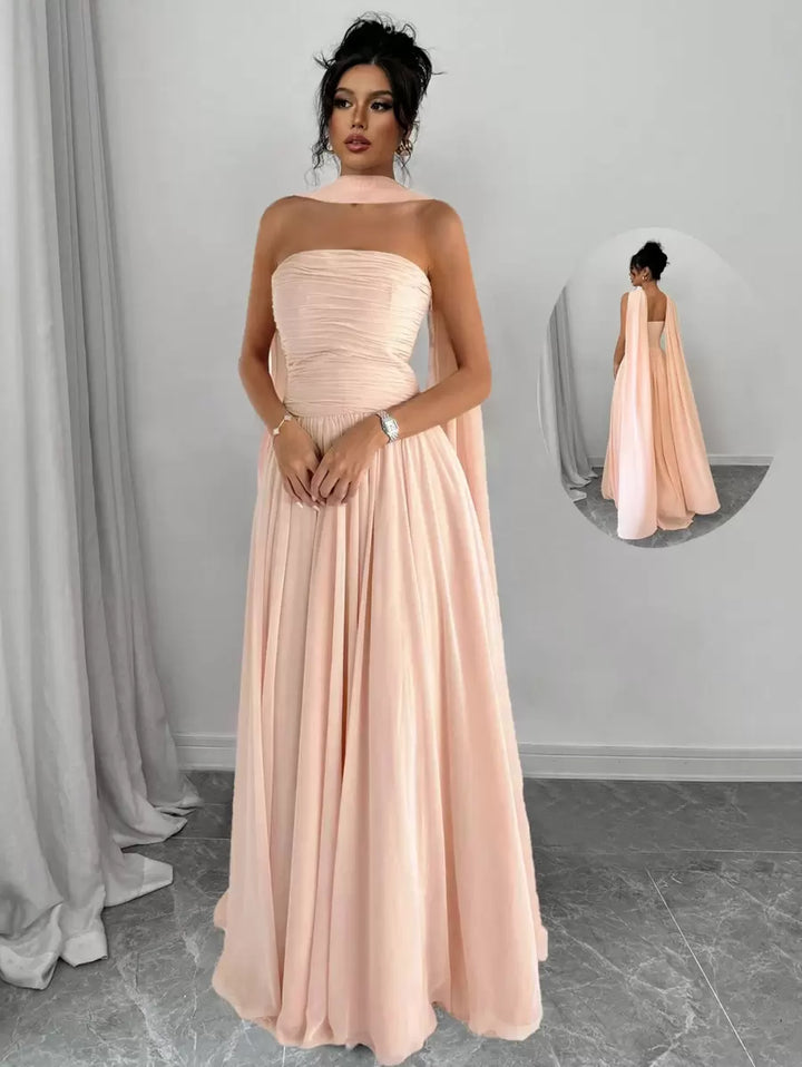Alessia™ | Sculpted Strapless Maxi-Kleid