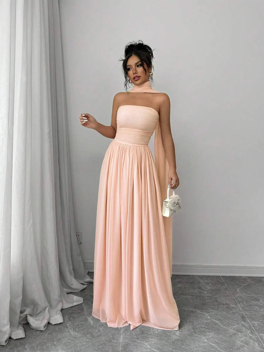 Alessia™ | Sculpted Strapless Maxi-Kleid