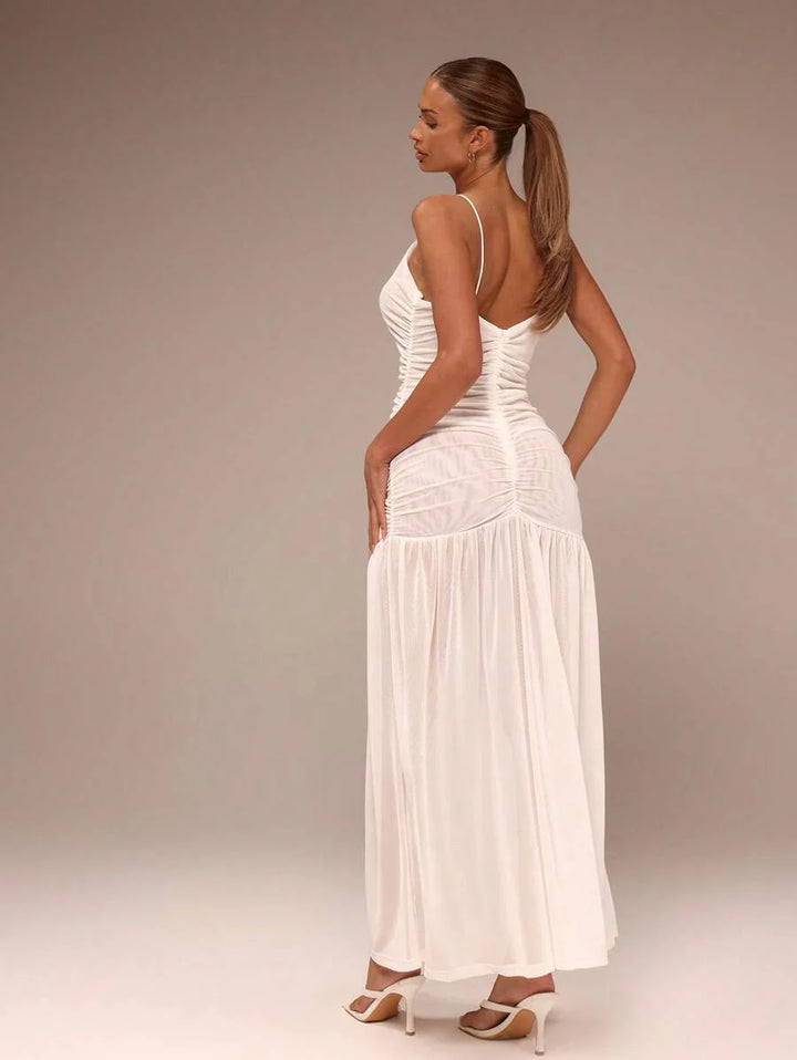 Leonie™ | Raffung Taille Ferienkleid