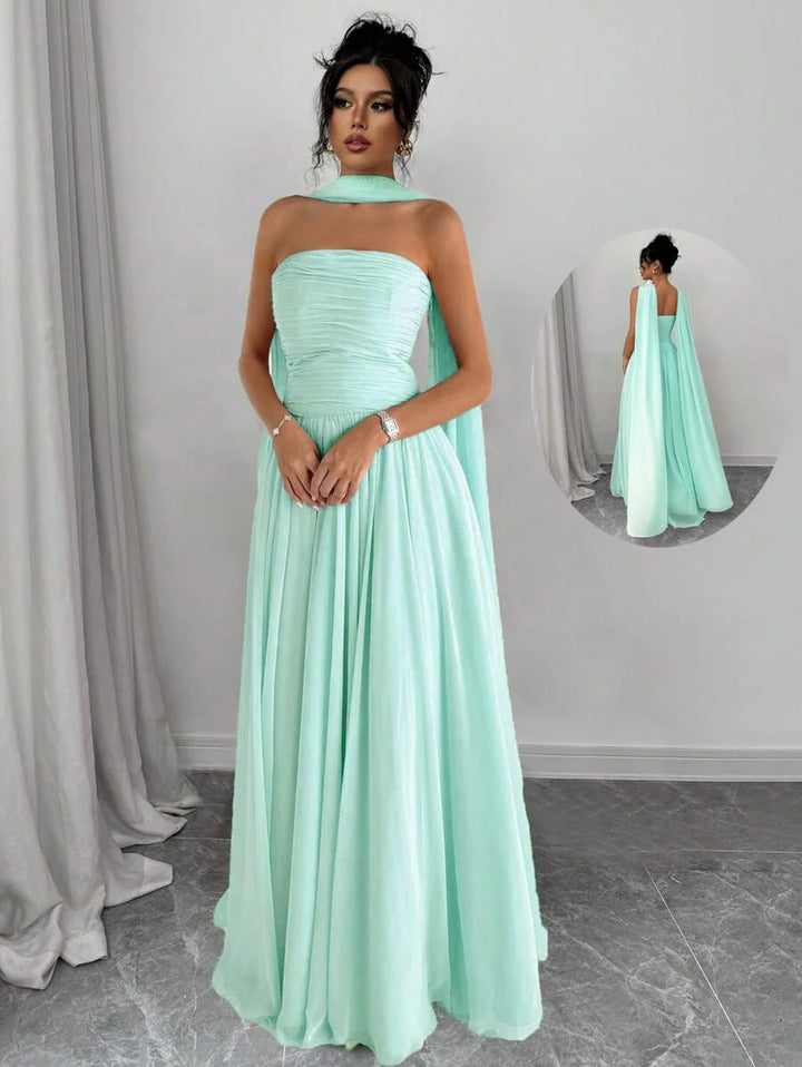 Alessia™ | Sculpted Strapless Maxi-Kleid