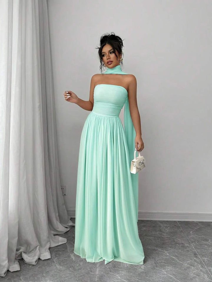 Alessia™ | Sculpted Strapless Maxi-Kleid