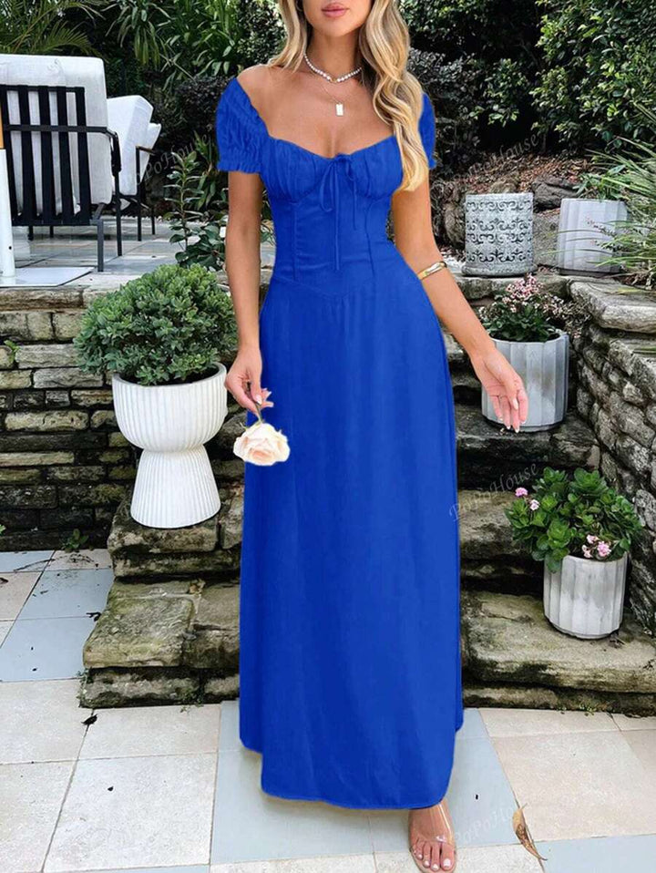 Isolde™ | Weiches Boho-Corsagen-Maxikleid