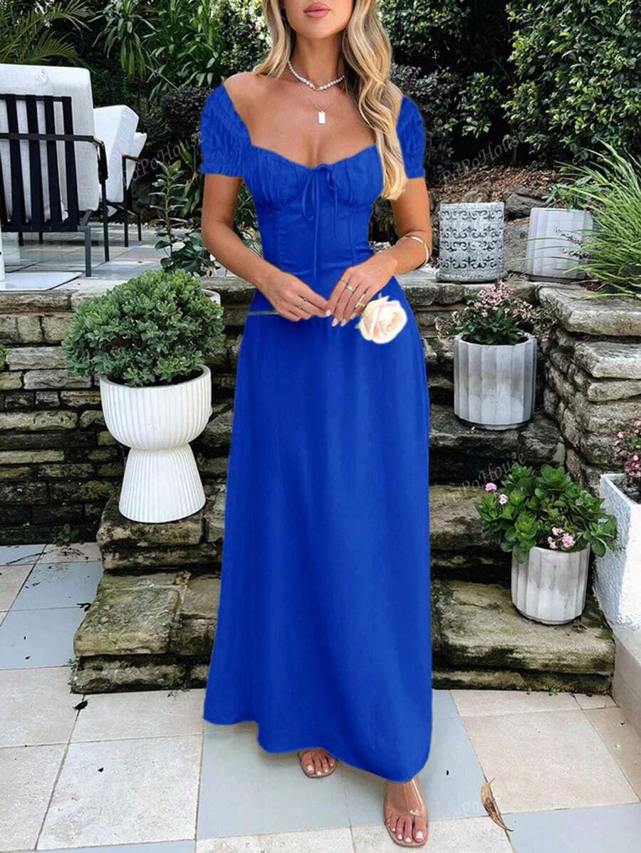 Isolde™ | Weiches Boho-Corsagen-Maxikleid