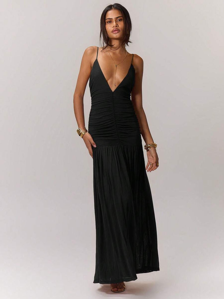Leonie™ | Raffung Taille Ferienkleid