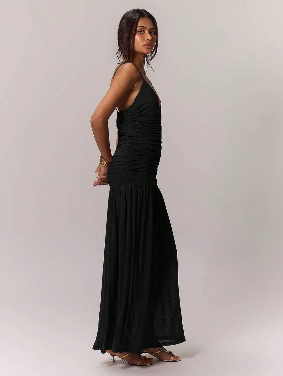 Leonie™ | Raffung Taille Ferienkleid