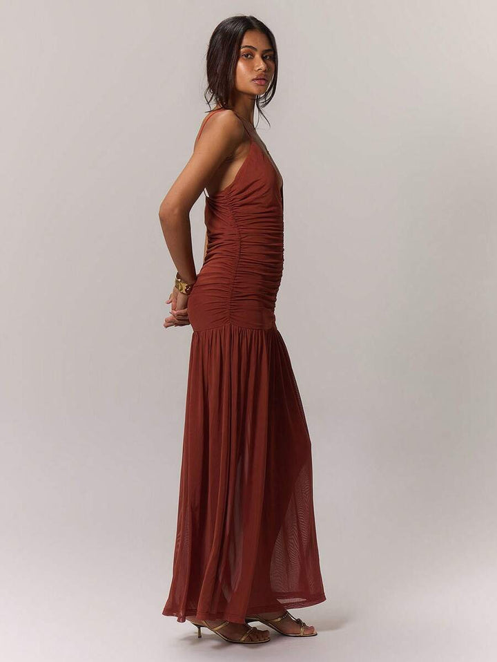 Leonie™ | Raffung Taille Ferienkleid