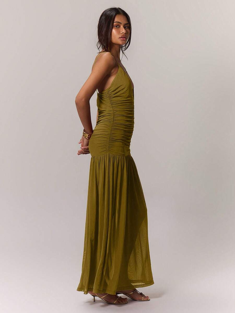 Leonie™ | Raffung Taille Ferienkleid