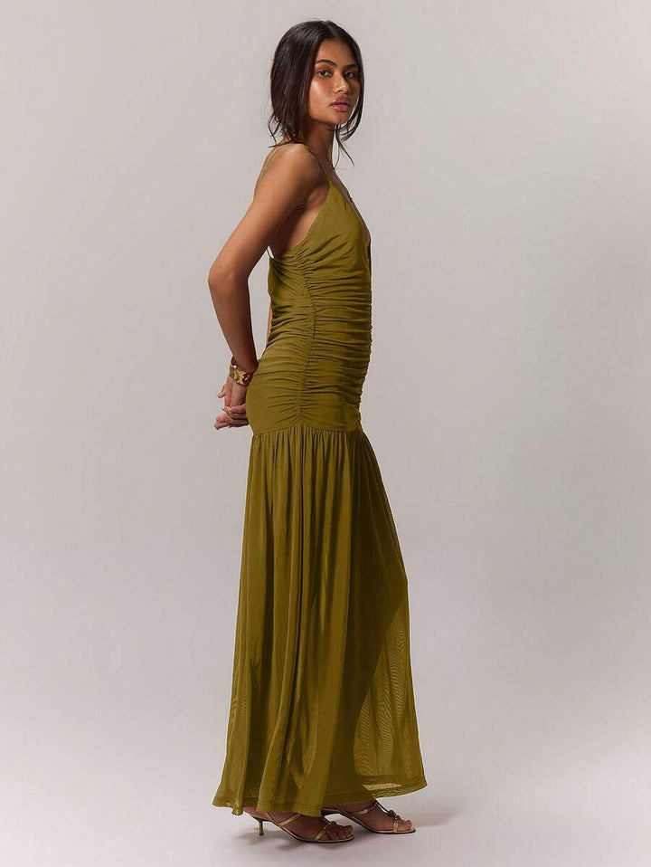 Leonie™ | Raffung Taille Ferienkleid