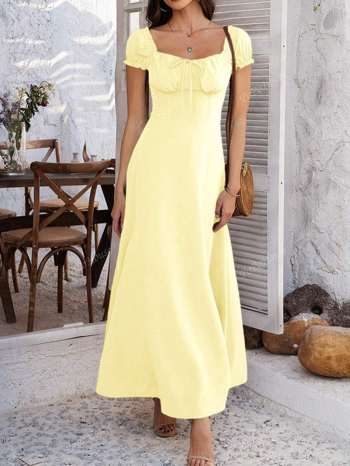 Isolde™ | Weiches Boho-Corsagen-Maxikleid