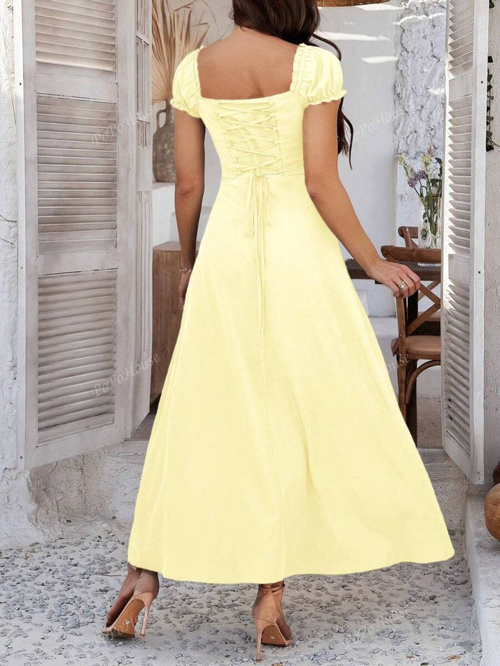 Isolde™ | Weiches Boho-Corsagen-Maxikleid